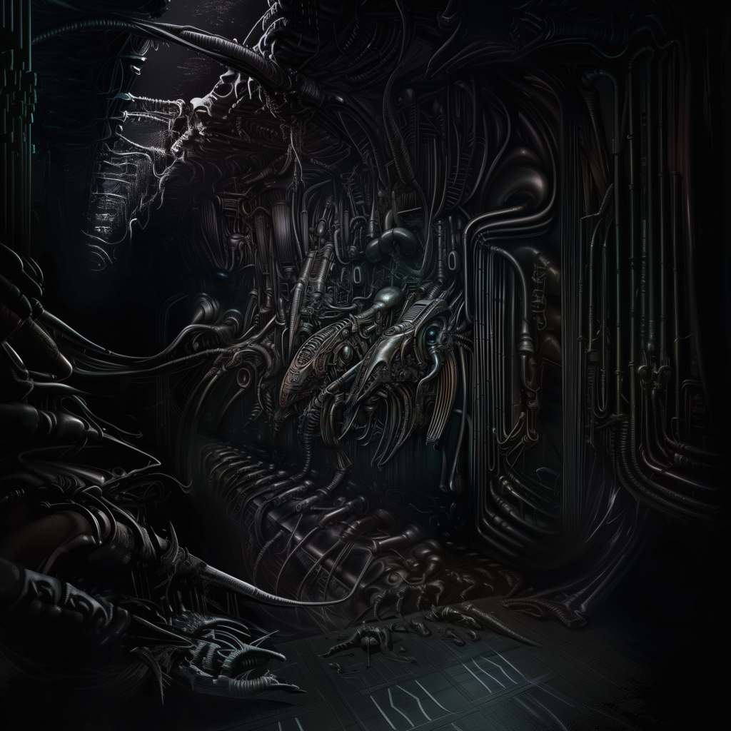 H.R. Giger Midjourney Prompt Result